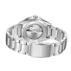 Quantum automatic diver watch with green dial and stainless steel bracelet
