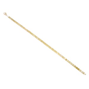 14K gold flexible bracelet