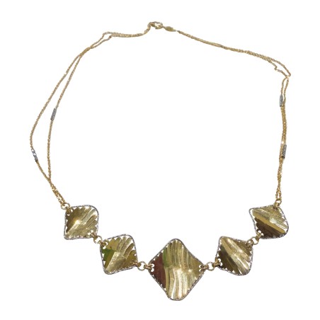 14K two-tone gold women’s necklace