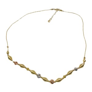 14K two-tone women’s gold necklace
