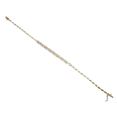 Χρυσό βραχιόλι 14Κ με ζιργκόν