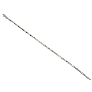 14K white gold men’s bracelet
