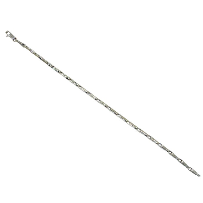 14K white gold men’s bracelet