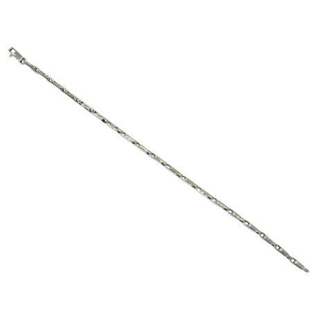 14K white gold men’s bracelet