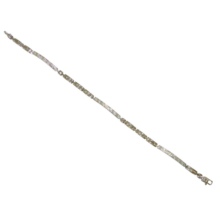 Λευκόχρυση ανδρική καδένα 14Κ