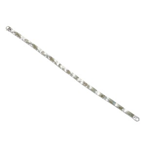14K white gold men’s bracelet