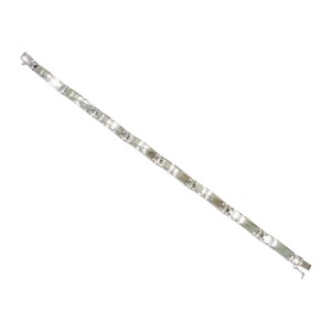 14K white gold men’s bracelet