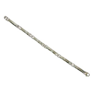 14K white gold men’s bracelet