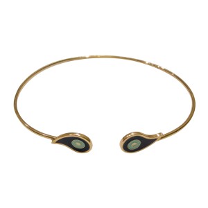 Ροζ χρυσό βραχιόλι χειροπέδα 14Κ