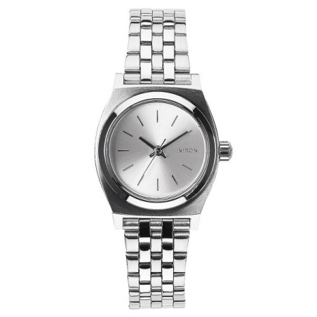 Ρολόι Nixon με ασημί μπρασελέ και ασημί καντράν