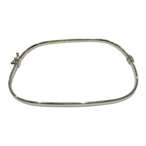 Λευκόχρυσο βραχιόλι χειροπέδα 14Κ