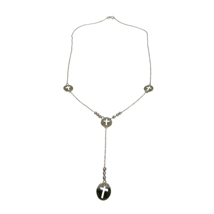 Λευκόχρυσο γυναικείο κολιέ 14Κ