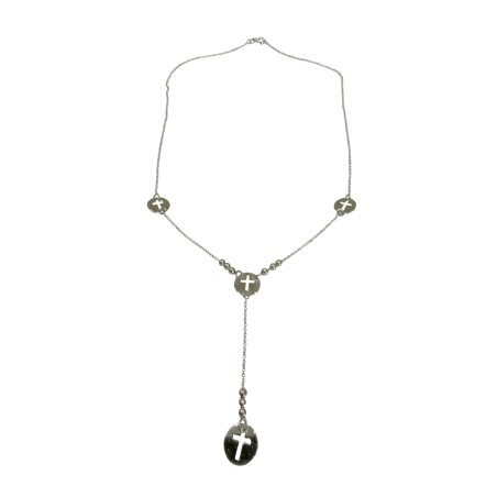 14K white gold necklace