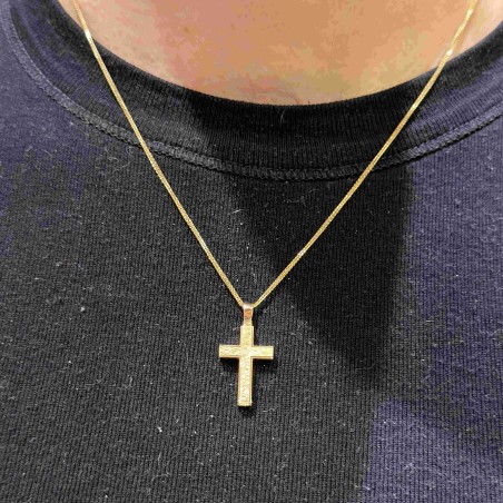 Χρυσός ανδρικός σταυρός 14Κ
