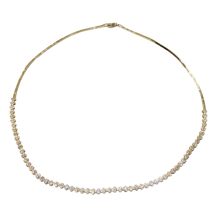 Χρυσό γυναικείο κολιέ 14 καρατίων με πέτρες ζιργκόν