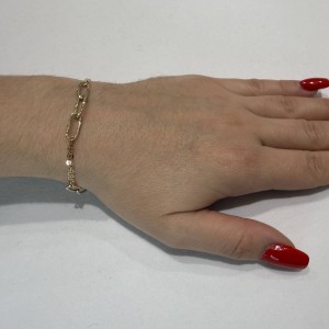 14K gold women’s chain bracelet