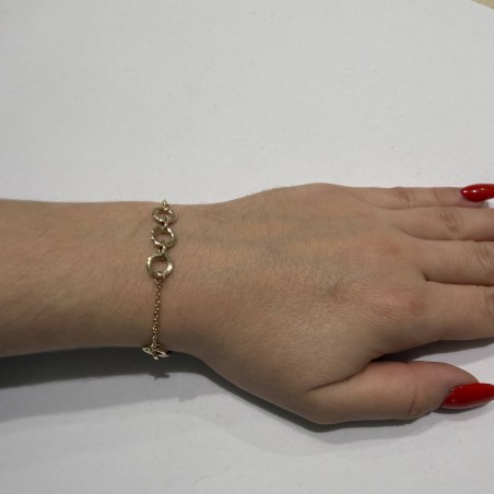 14K gold women’s chain bracelet