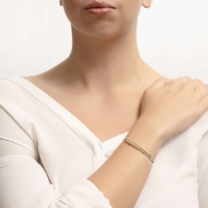 14K two-tone gold bracelet