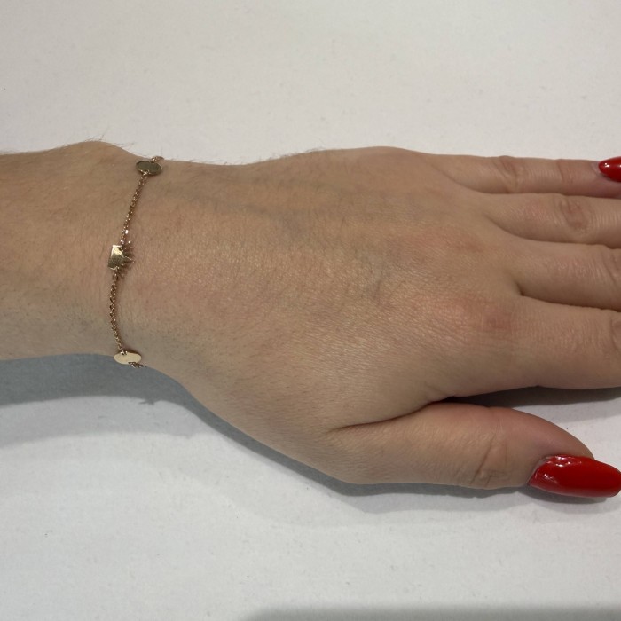 14K gold chain bracelet