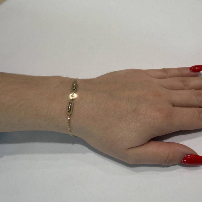 14K gold chain bracelet