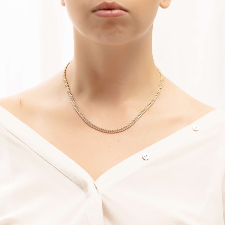 14K gold tennis necklace