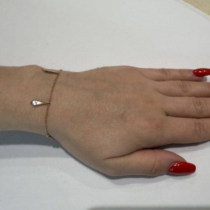 14K gold women’s chain bracelet