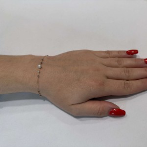 14K gold bracelet with pearl