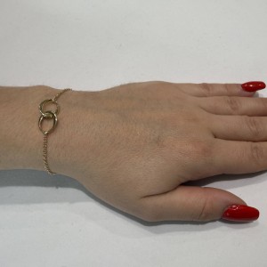 14K gold chain bracelet