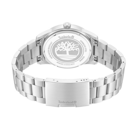 Timberland Midnight Mine watch with blue dial and stainless steel bracelet