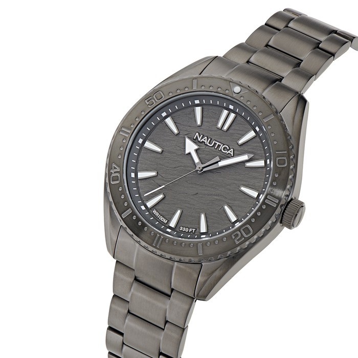 Nautica Grey Dial Stainless Steel Men’s Watch