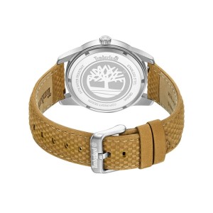 Ρολόι Timberland με μπλε καντράν και καφέ δερμάτινο λουρί