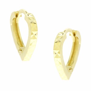 Χρυσά σκουλαρίκια κουμπωτά Κ14