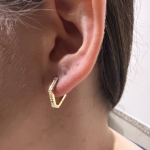 14K gold hoop earrings