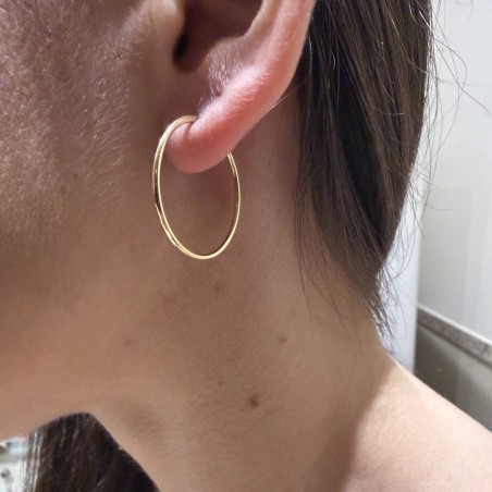 Χρυσά σκουλαρίκια Κ14 κρίκοι | TopGold