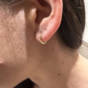 Χρυσά σκουλαρίκια κρίκοι Κ14