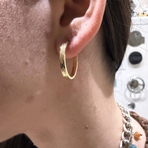 14K gold hoop earrings
