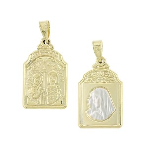 Δίχρωμη Παναγίτσα διπλής όψης Κ14