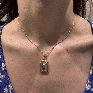 Δίχρωμη Παναγίτσα διπλής όψης Κ14