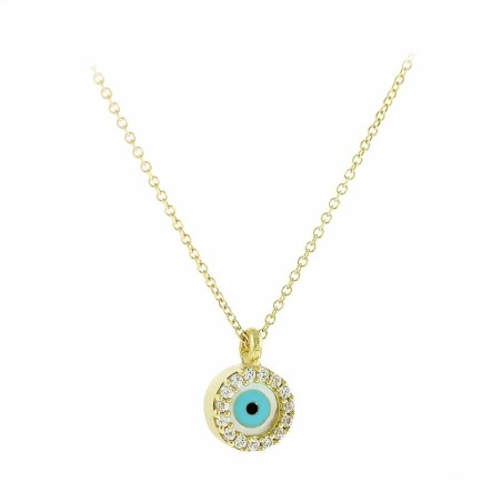 14K Evil Eye Necklace