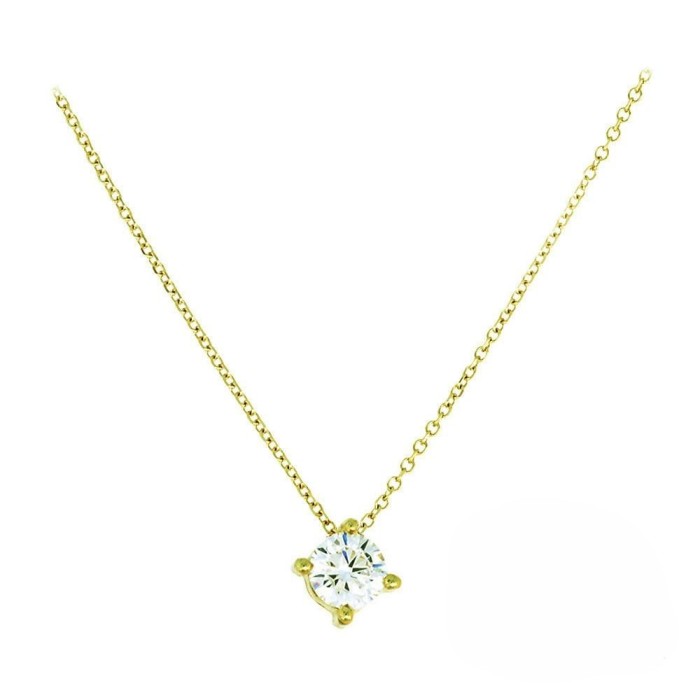 14K Zircon Necklace