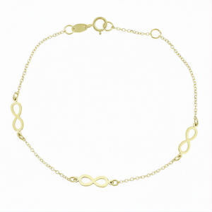 14K Infinity Bracelet