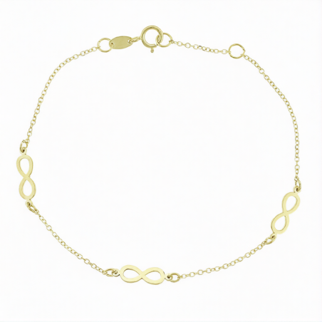 14K Infinity Bracelet