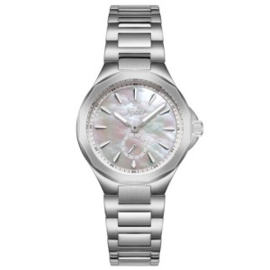 Ρολόι JCou με φίλντισι καντράν και ασημί μεταλλικό μπρασελέ