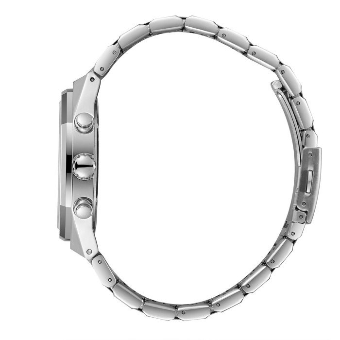 Lee Cooper multifunction watch with green dial and metal bracelet