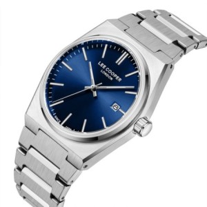 Lee Cooper watch with blue dial and silver bracelet