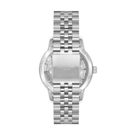 Αυτόματο ρολόι Lee Cooper με μπλε skeleton καντράν και μεταλλικό μπρασελέ