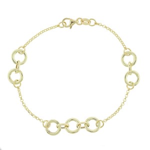 14K gold women’s chain bracelet