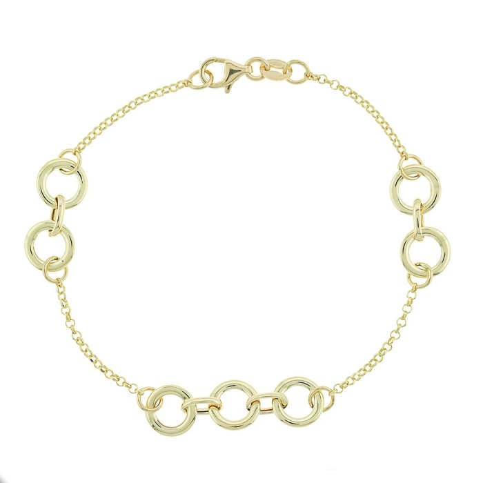 14K gold women’s chain bracelet