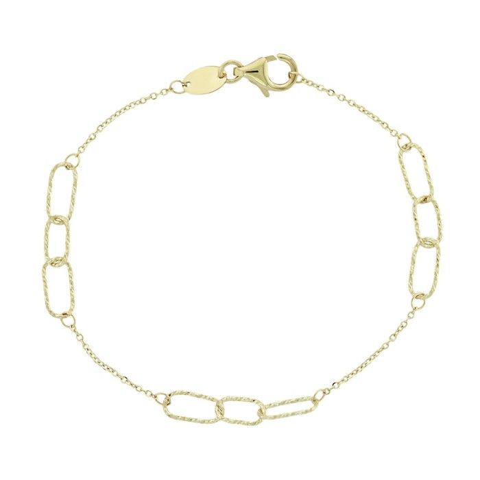 14K Gold Chain Bracelet | TopGold