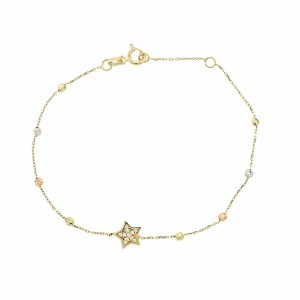 14K gold bracelet with zircon